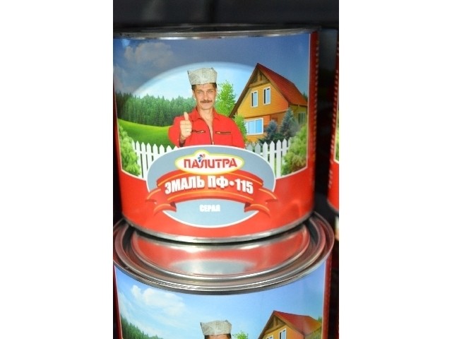 ПАЛИТРА Эмаль ПФ-115 серая 1,9 кг